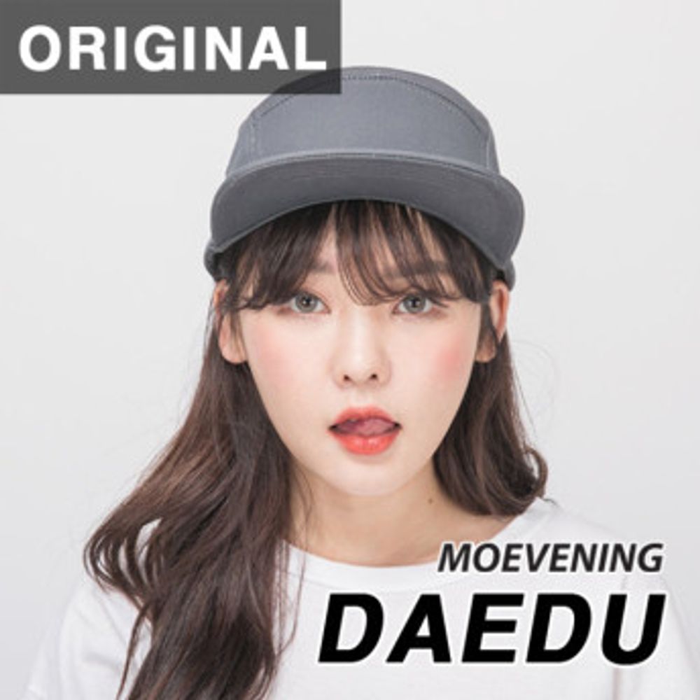 [MOEVENING] DAEDU Camp Cap: Wide Long Brim, 17cm Deep Fit, Optical Illusion Design for a Slimmer Look